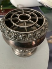 Vintage 2x silver plated rose