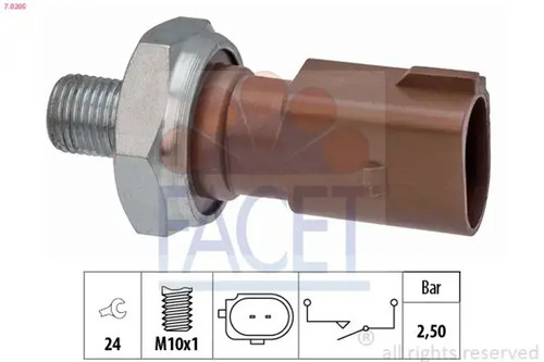 Oil pressure switch 0205 - oil,