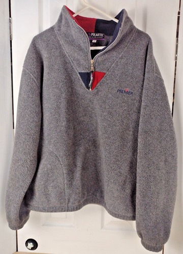 Polartec premier gray zip - gray,
