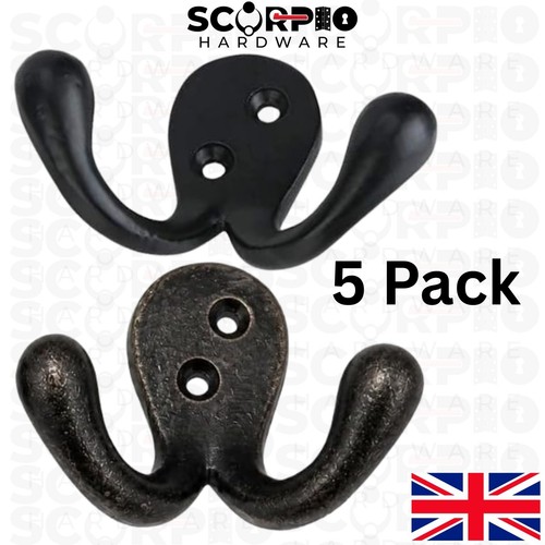 Coat hooks vintage wall - 5x,