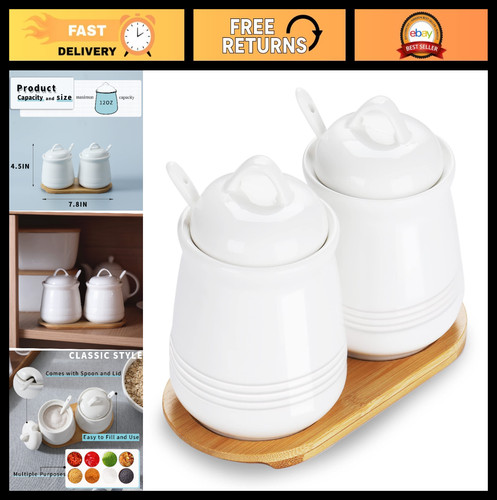 Ceramic sugar bowl set pack - bowl,