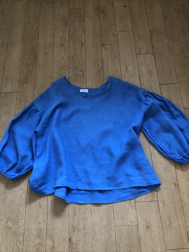 Luella blue 100 linen - blue, 100%