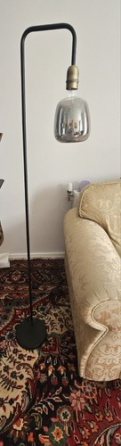 Arched black floor lamp clear - floor,