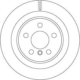 Brake disc trw df6755 - brake,