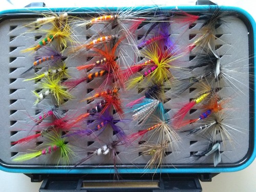 Trout salmon fly fishing - fishing, flies
