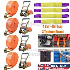 4X 12TON WHEEL RATCHET STRAP