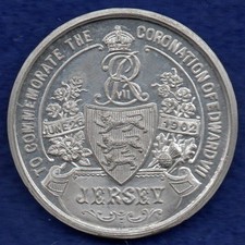 Jersey Edward VII 1902 Coronation Medal, Excellent Grade (Ref. f0845)