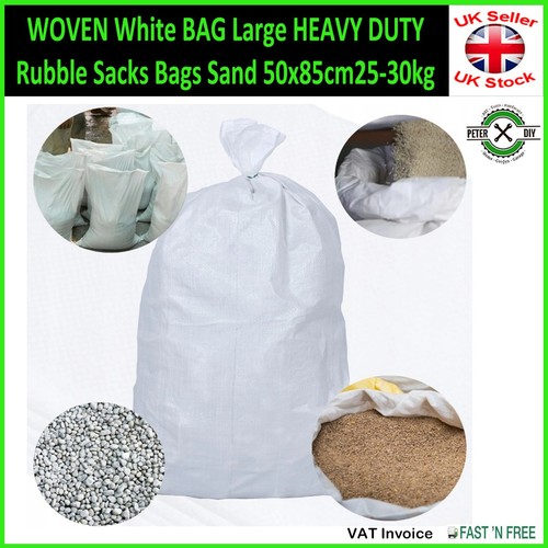 Woven white bag - bag, heavy