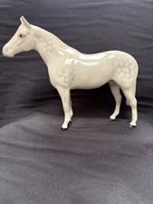 Beswick Small Thoroughbred Stallion Rare Dapple Grey Gloss Vintage Model 1992