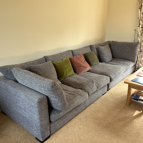 Large grey blue - dfs, sofa