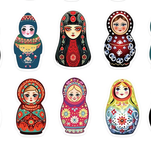 Sheets russian nesting - 50,
