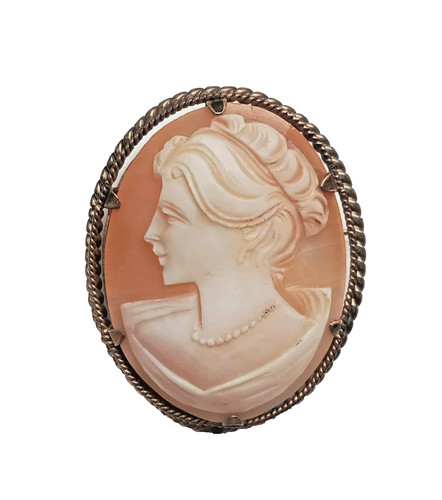 Vintage rolled gold cameo - vintage,