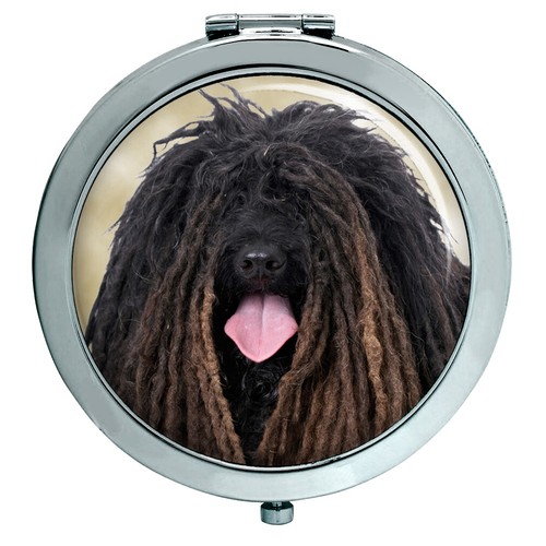 Hungarian puli compact mirror - puli,