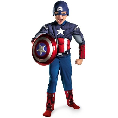 Kids captain america muscle - kids,