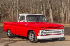 1965 Chevrolet C10 Custom red