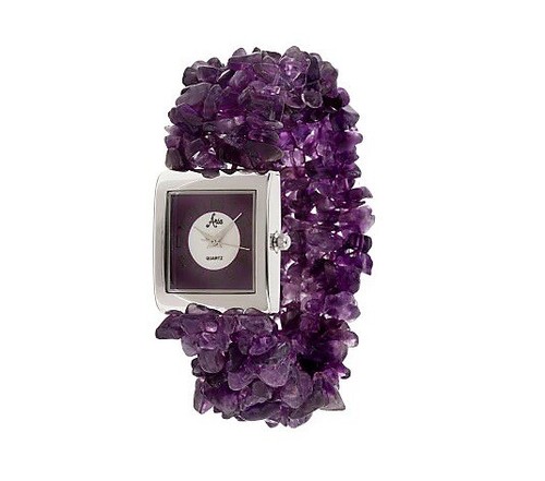 Aria amethyst gemstone - amethyst, stretch