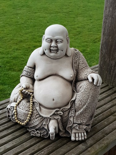 Jolly buddha garden statue - jolly,