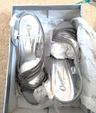 Silver sling back occasion