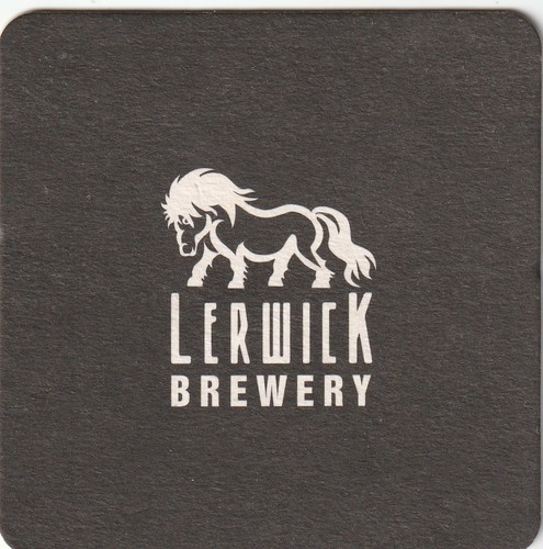 Beer mat lerwick brewery - beer,