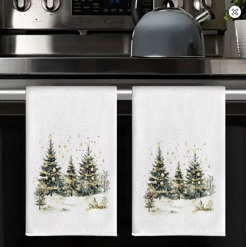 2pc christmas tea towels - 2pc,