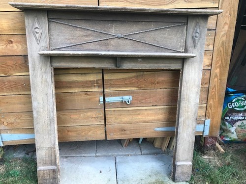 Wooden fireplace surround