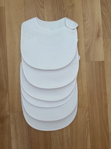 Baby bibs white - baby, front