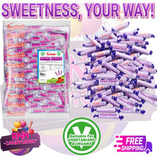 1 - 500 Swizzels Parma Violets Wrapped 7g Roll Retro Sweets Kids Party Bag Vegan