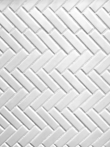 1x3 white shiny - shiny, ceramic