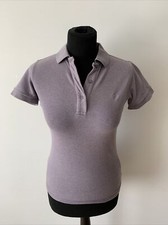 Fred Perry Purple Short Sleeves Polo Shirt Size UK 8