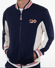 1980s 90s Fila Vintage Mk1 Settanta Twin Badge Tracksuit Top Jacket Size XXL 