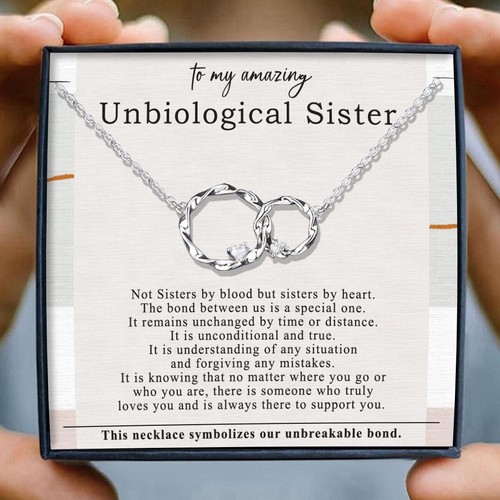 Unbiological sister necklace - unbiological,