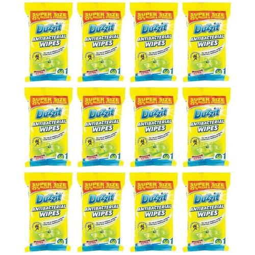 Duzzit antibacterial wipes 50w - antibacterial,