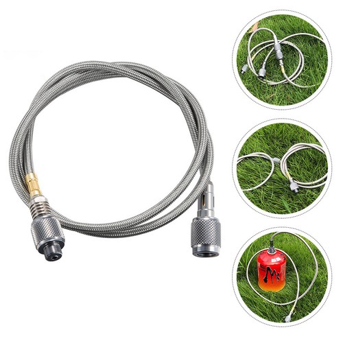 Black camping stove gas hose - gas,