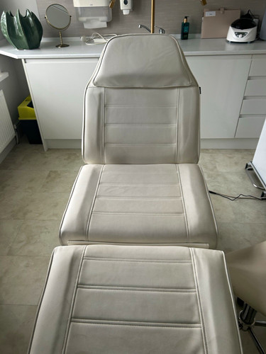 Electric white chair bed - electric, chair/bed