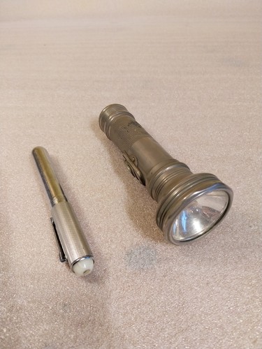 Vintage metal hand - , torches