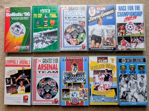 Football vhs tapes - football,