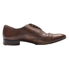 LORD SPENCER Oxford Shoes Brown Leather Mens UK 9