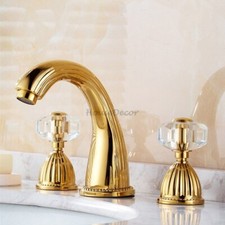 Gold 3 Hole Crystal Head Dual