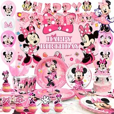 Minnie Mouse Party Supplies Minnie Birthday Party Decoration Balloons Plates