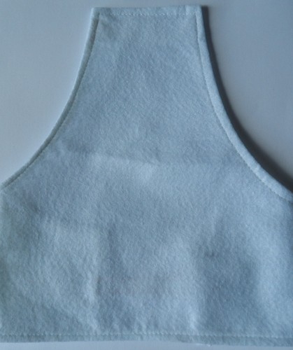 White felt brassard army - white,