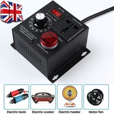 UK AC 220V 4000W Variable Voltage Regulator Speed Motor Fan Control Controller K