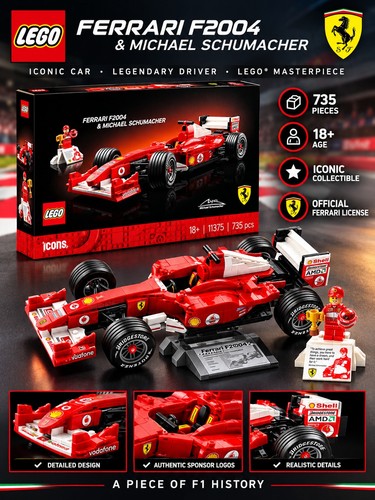 Lego icons ferrari f2004 - icons,