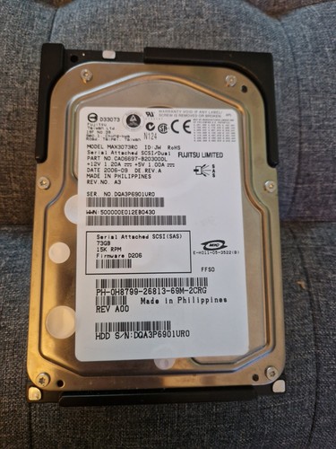 Hard drive fujitsu max3073rc - drive,