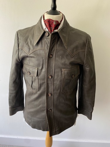 Vintage 1970s mens soft - mens, brown