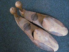 Pair vintage wooden shoe - wooden,