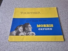 1960 Morris Motors Oxford Series V Sales Brochure Catalogue Specification Poster