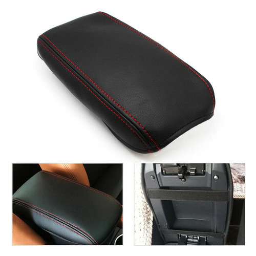 Leather center console armrest - console,