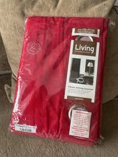 New Eyelet Curtains Red