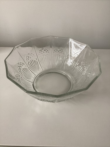 Pressed glass trifle bowl - trifle,