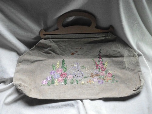 Vintage embroidered linen - vintage,